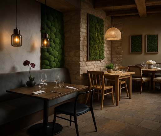 Styles de décoration pour restaurants